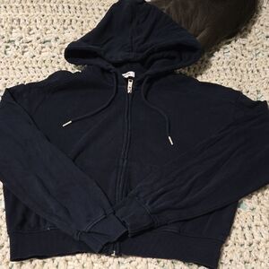 Garage Classic Zip Hoody In Navy